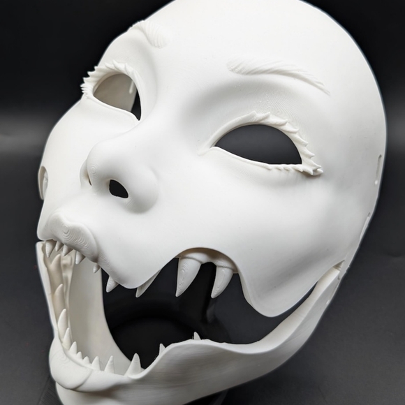 EUC 3D Printed Demon Geisha Moveable Jaw Mask! - Picture 5 of 16